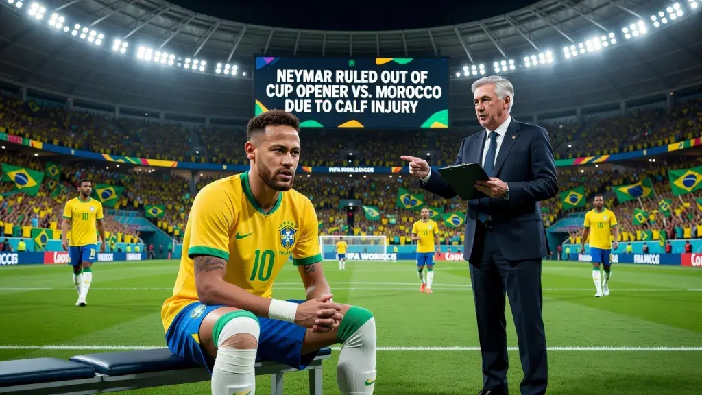 Neymar Ruled Out of Brazil's World Cup Opener Against Morocco