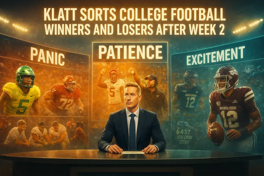 Klatt Sorts College Football Winners And Losers After Week 2